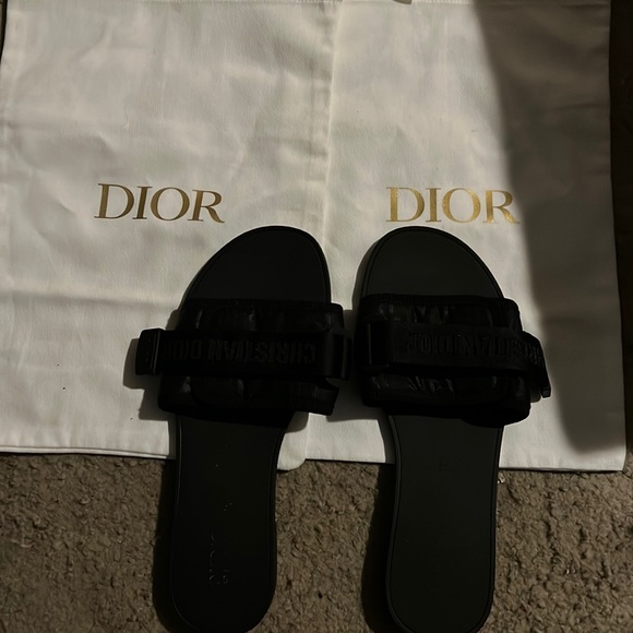 Dior Shoes Authentic Christian Dior Slides Poshmark